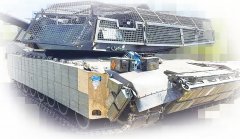 俄“龟壳坦克”VS乌M1“头罩护具”俄乌战场流行